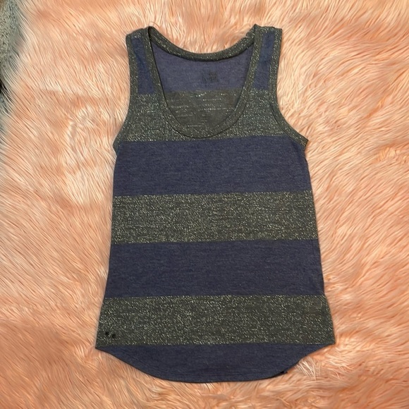 Converse One Star Woman’s Stripe Tank Size Medium - Picture 1 of 5